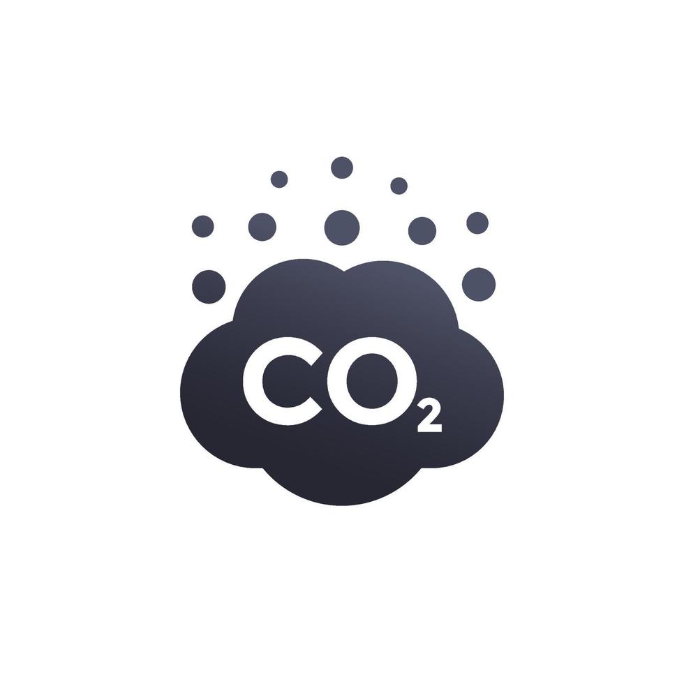 icono de vector de emisiones de co2