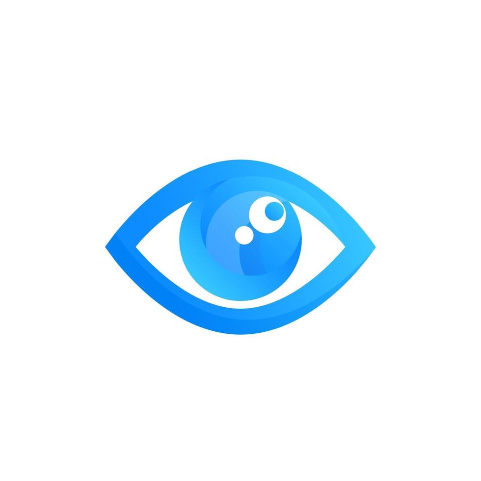 marca de logotipo de vector de ojo