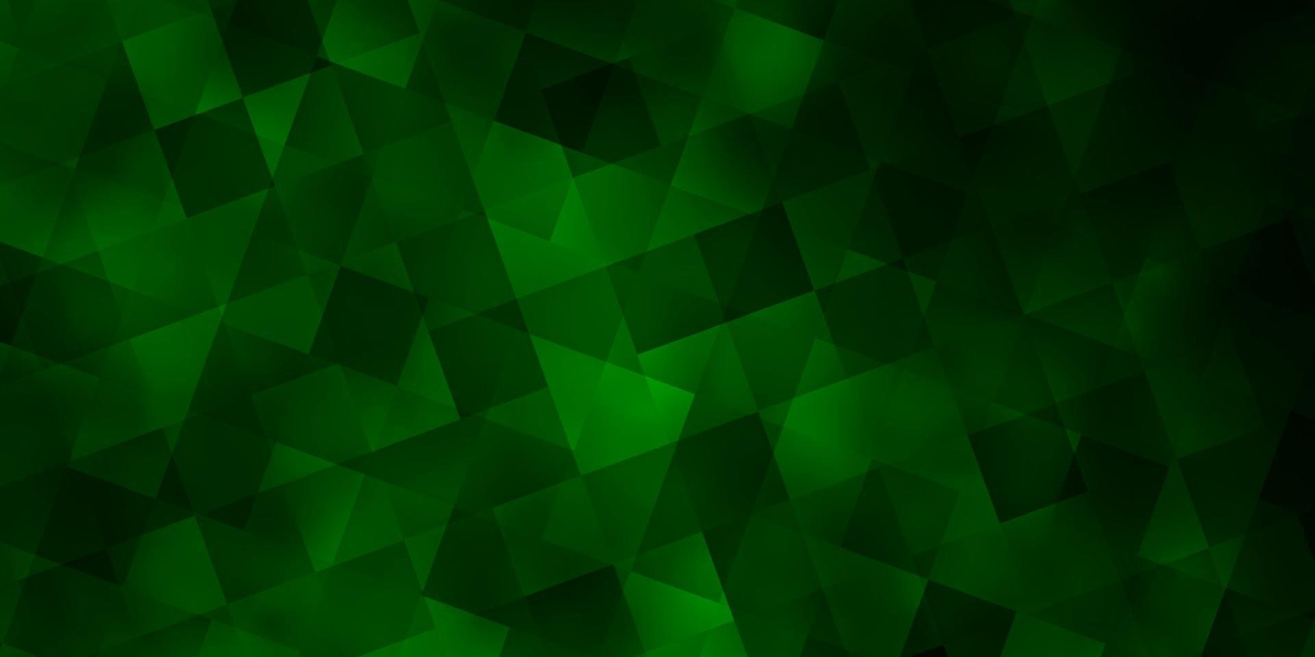 textura de vector verde claro con estilo poli con cubos.