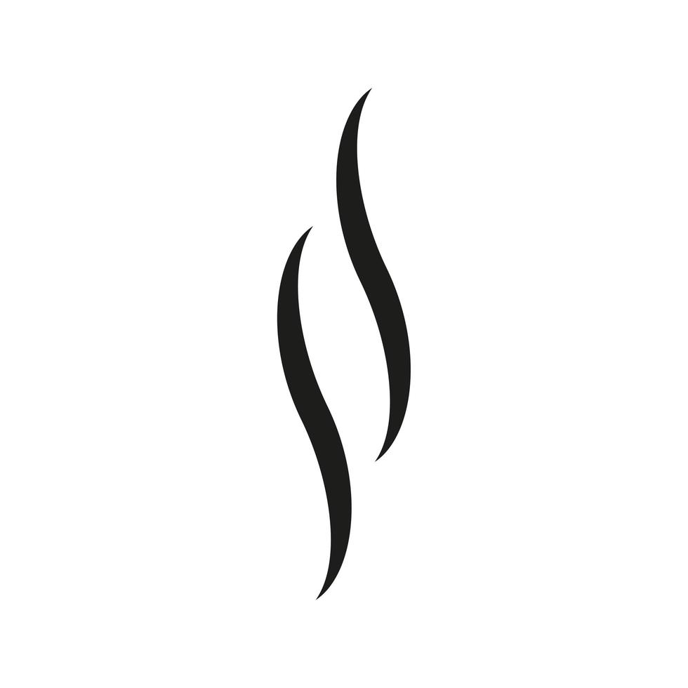 Odor icon isolated. Aroma, smoke, smell, vapor sign or steam symbol vector