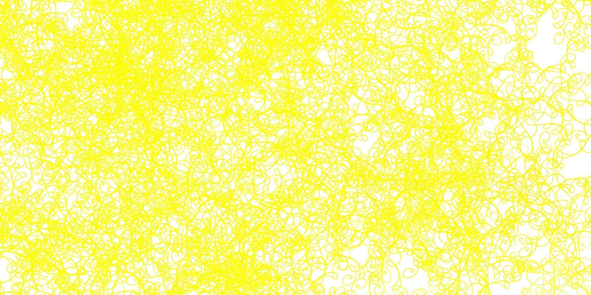 Light Yellow vector backdrop with bent lines.