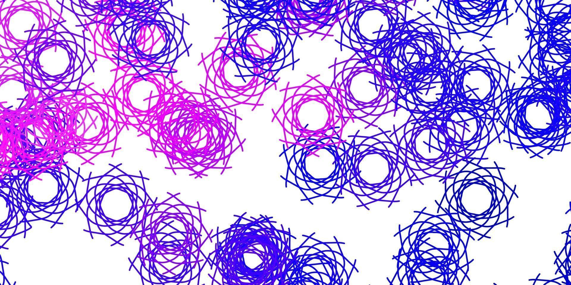 Light Pink, Blue vector background with random forms.