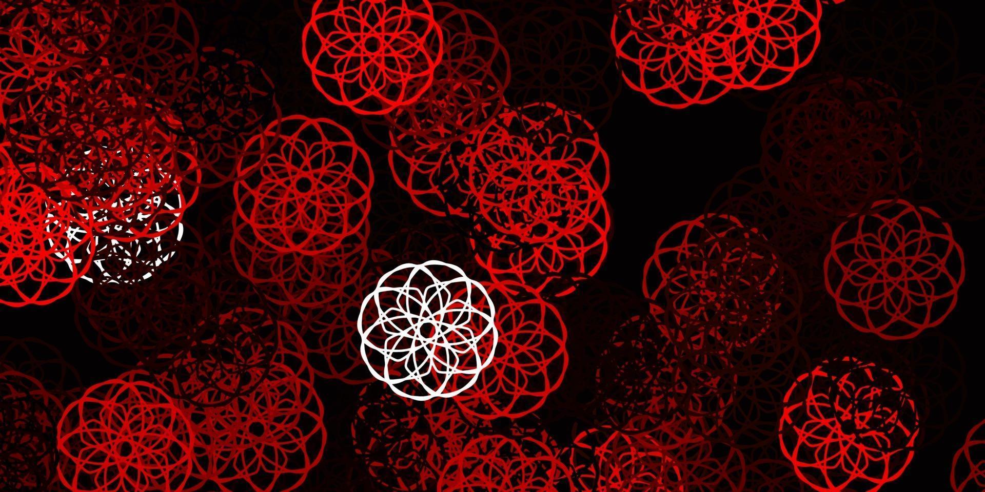 Light Red vector background with random forms.