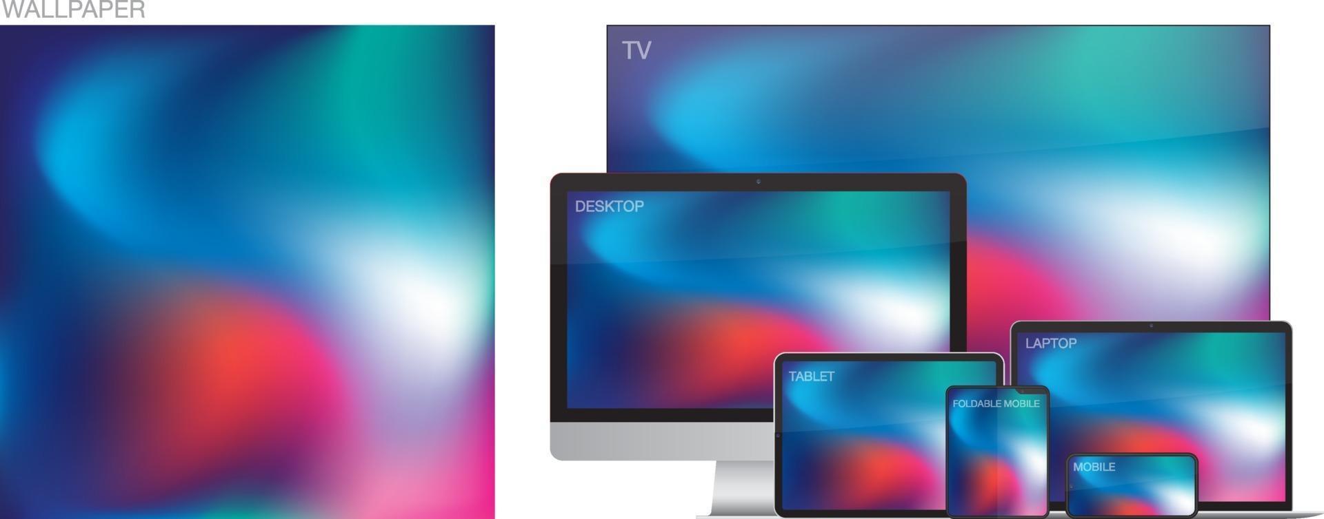 Wallpaper for smartphone tablet laptop desktopcomputer or tv vector