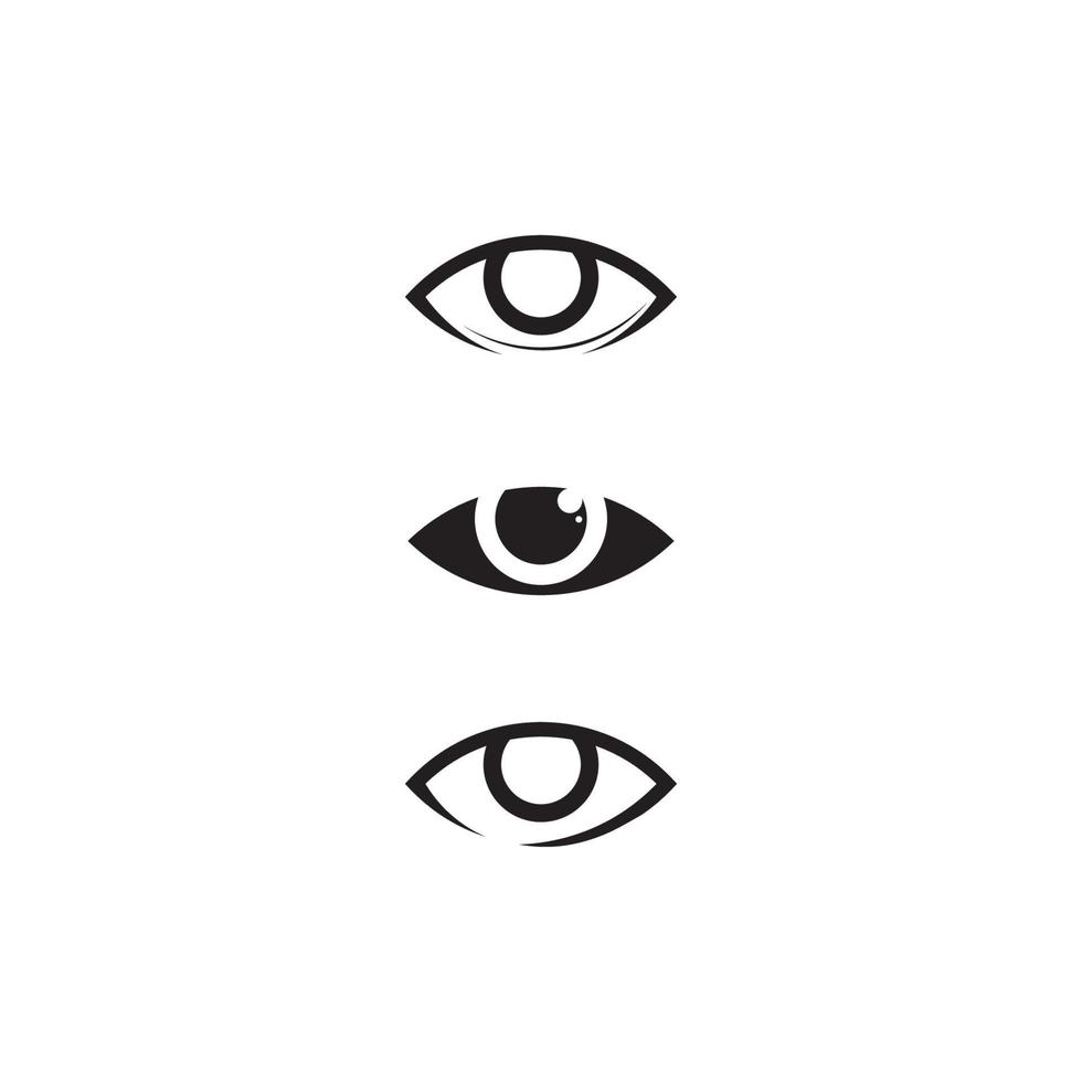 icono de ojo y diseño de visión logo signo aislado símbolo intuición vectorial vector