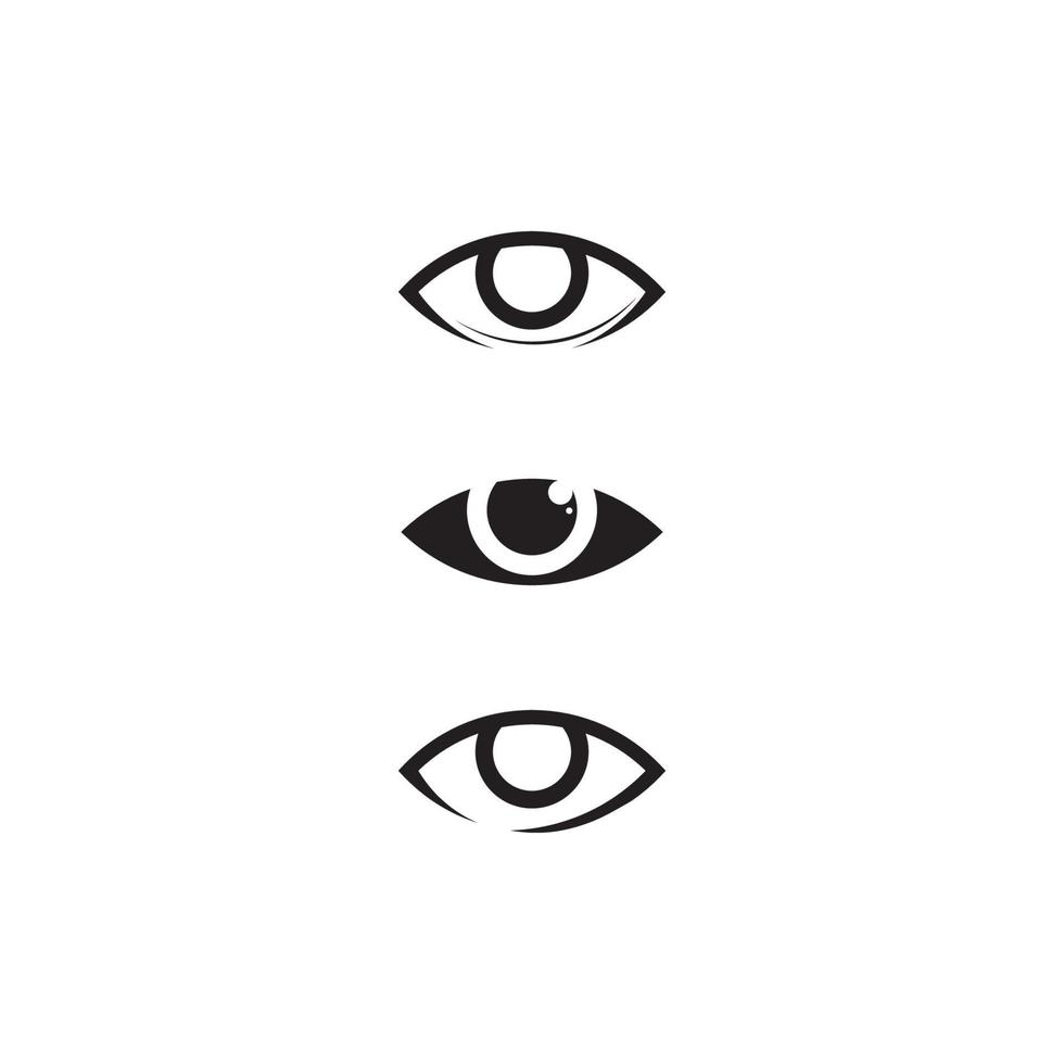 eye icon and vision design logo isolated sign symbol vector Intuition