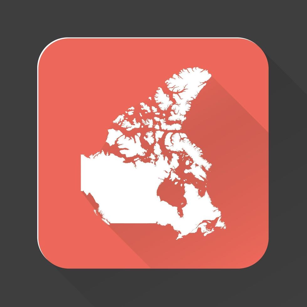 Highly detailed Canada map with borders isolated on background vector