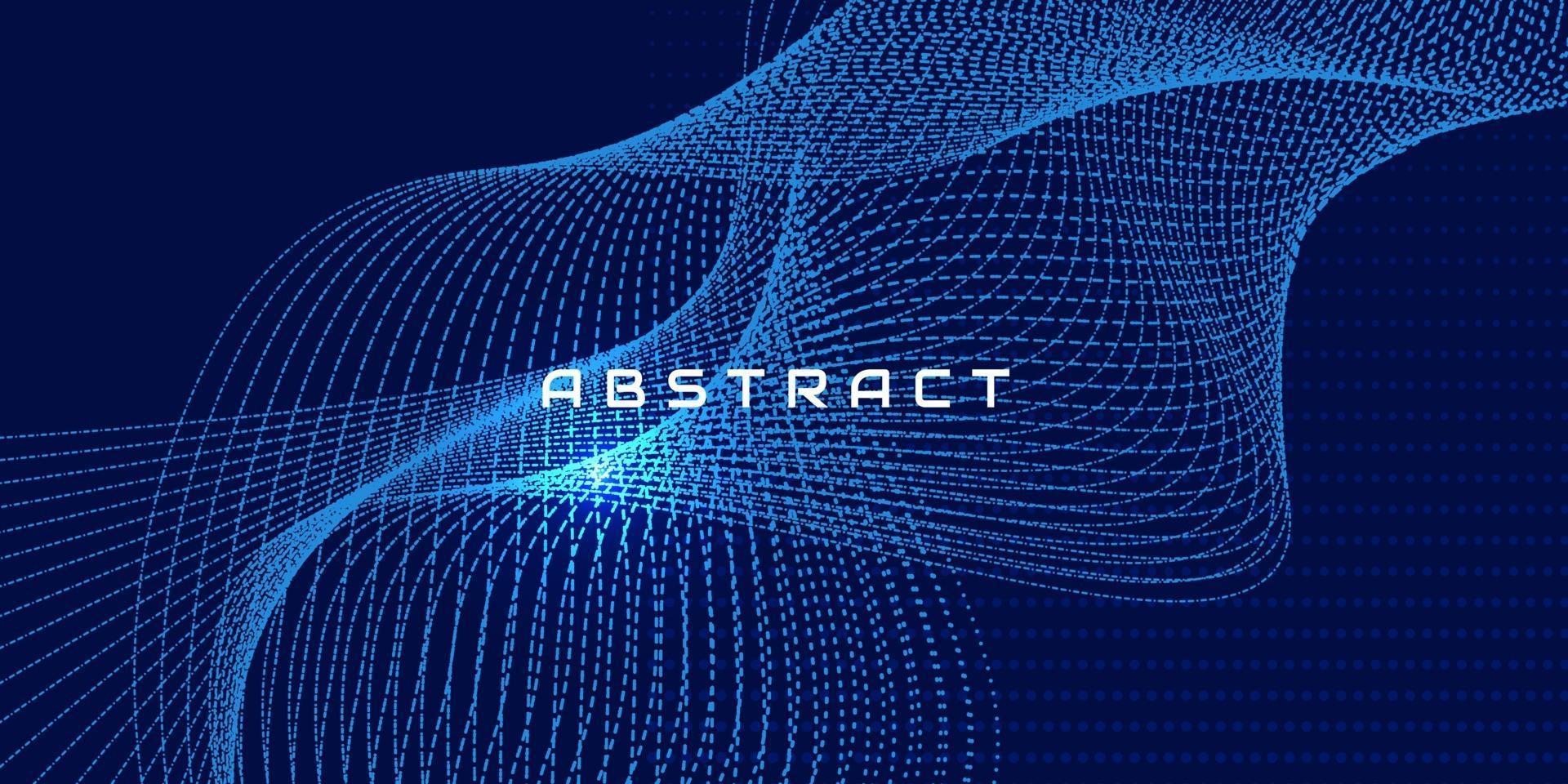 abstract technology particles mesh background vector