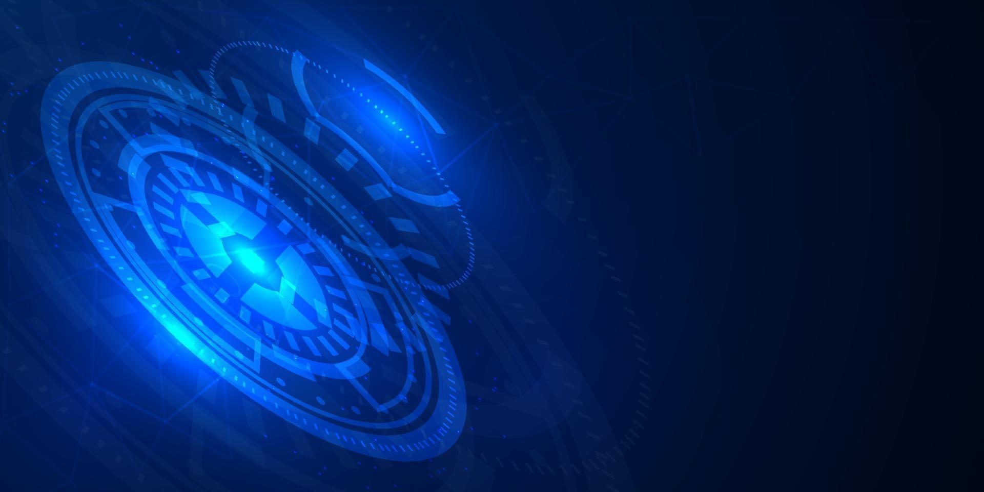 Abstract technology background Hi-tech communication concept vector