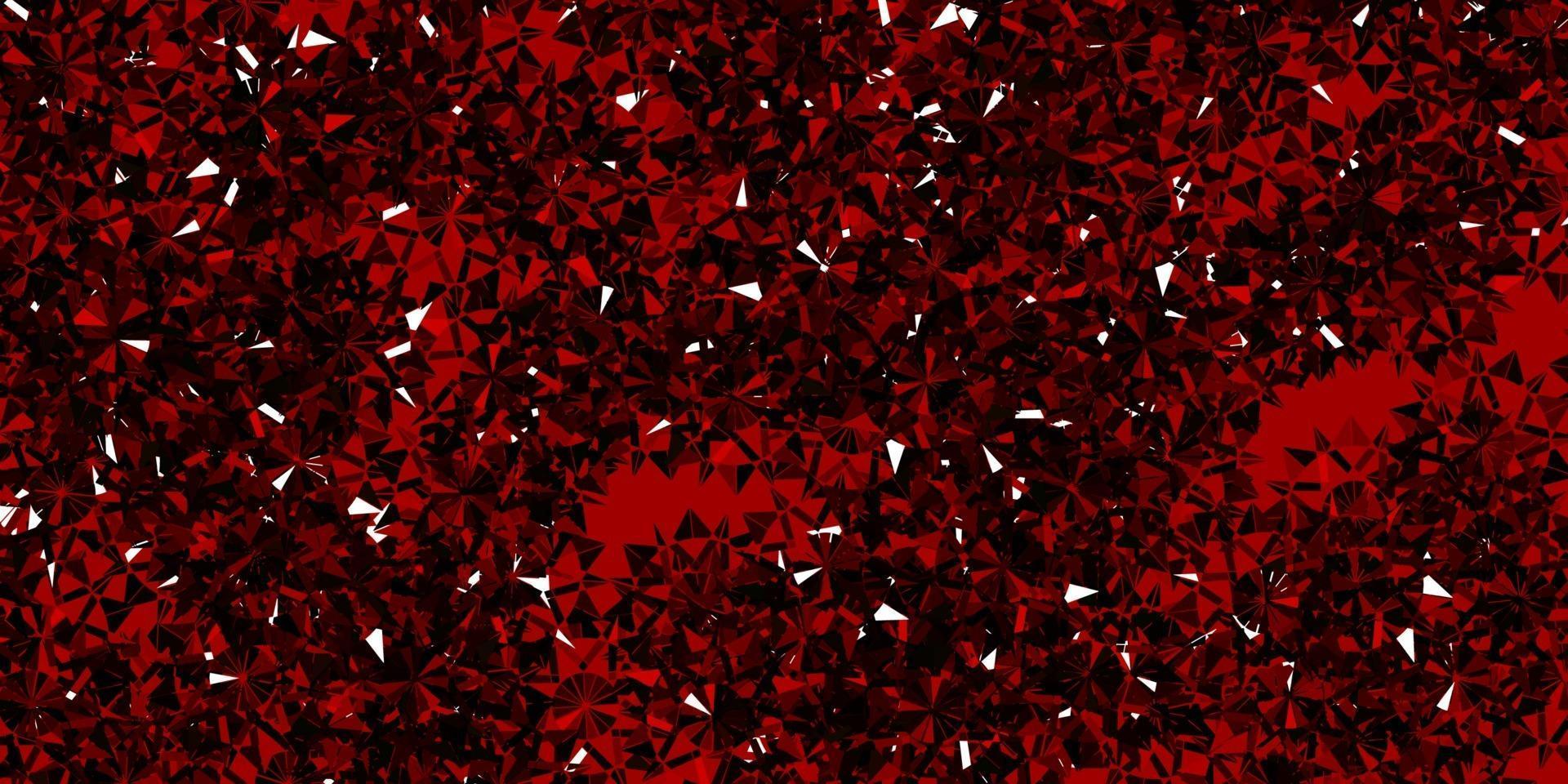 Light Red vector background with christmas snowflakes.