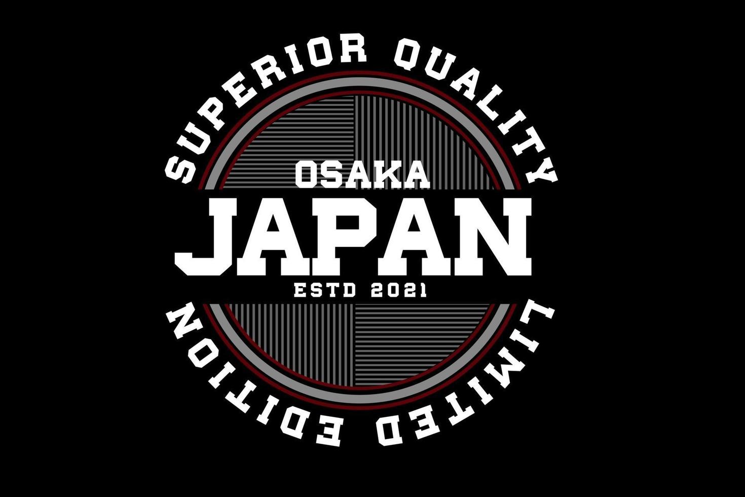 original clothes japan typography design vector