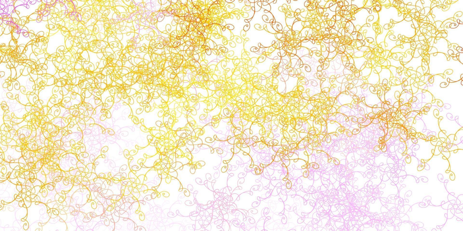 Light Pink, Yellow vector template with wry lines.