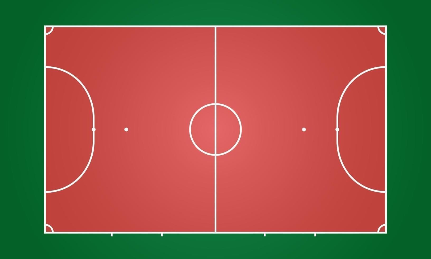 Futsal court indoor and outdoor stadium vector illustration