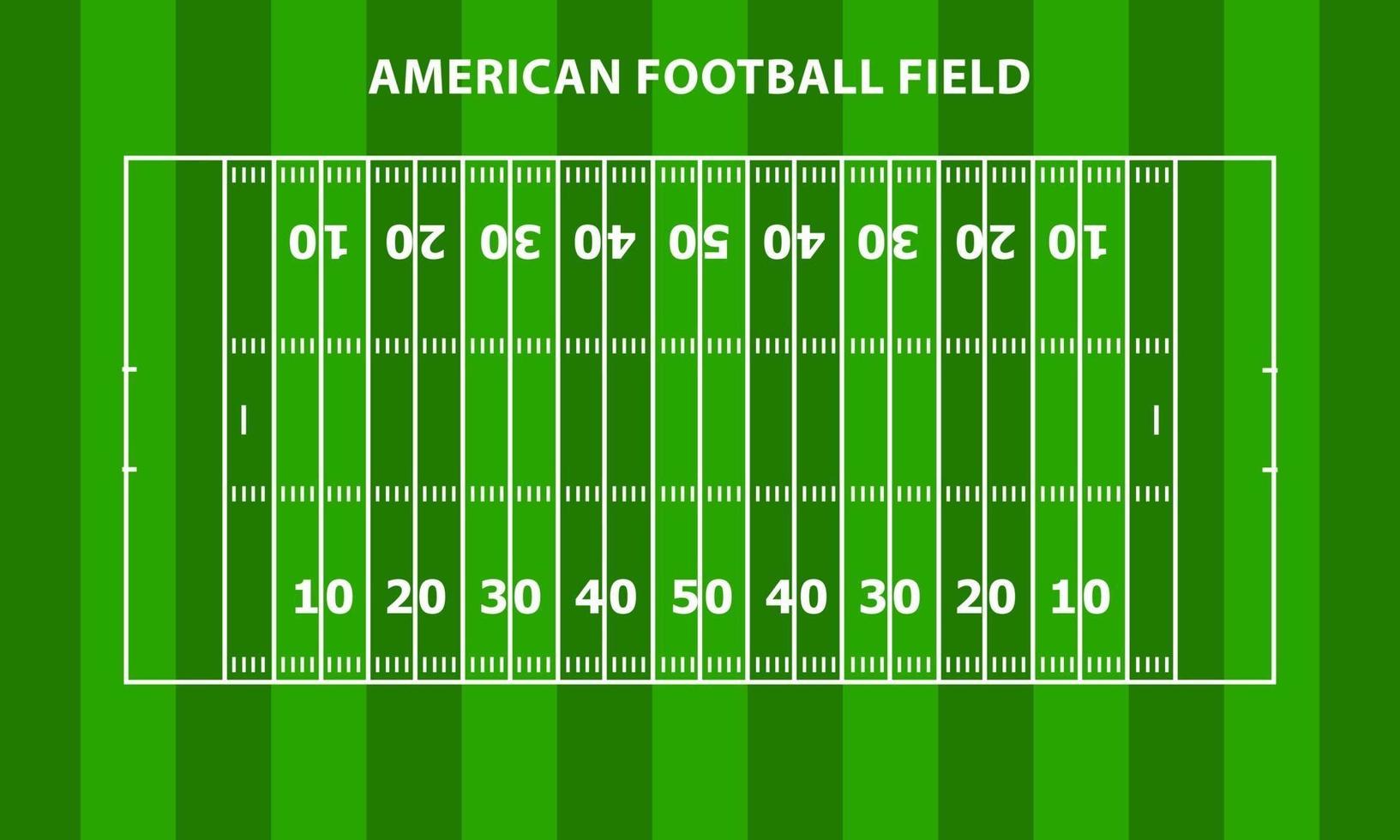 American football field with detail area vector