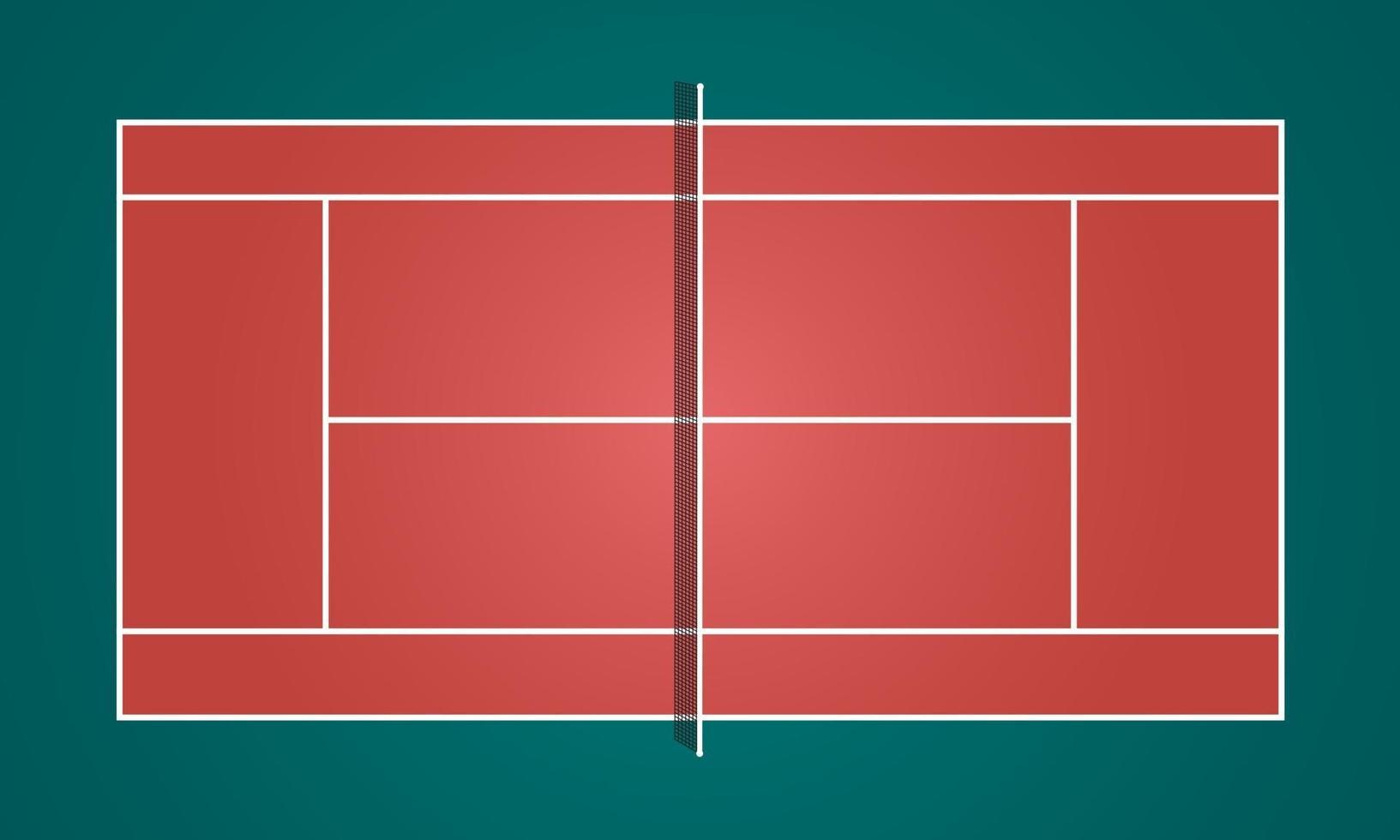 diseño de fondo de vector de ilustración al aire libre de campo de tenis