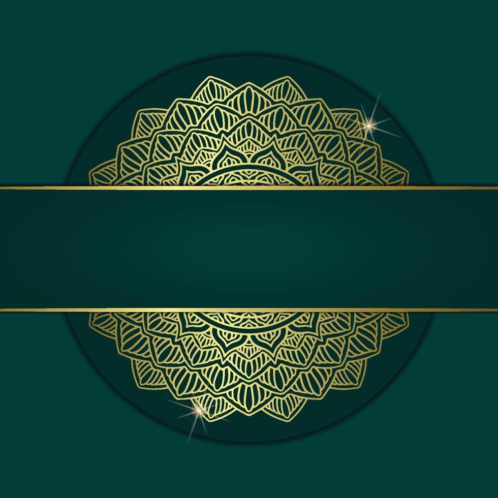 Half mandala design background Free Vector