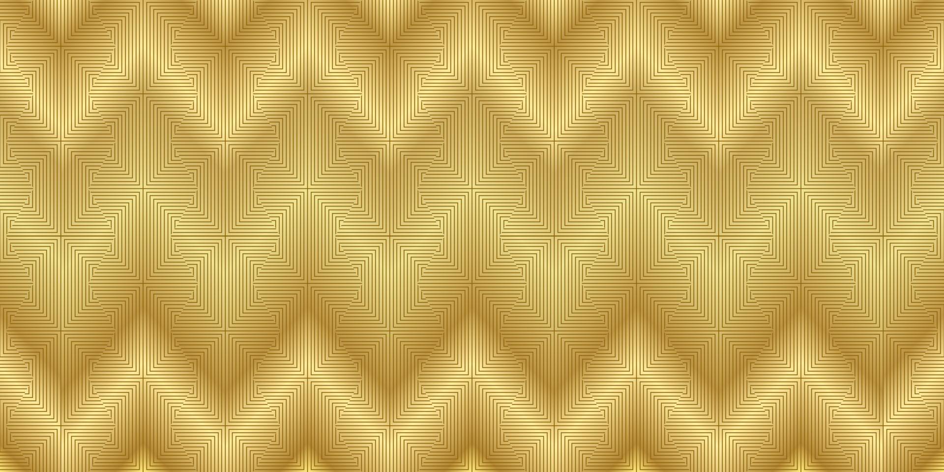 Geometric pattern traditional gold background vector