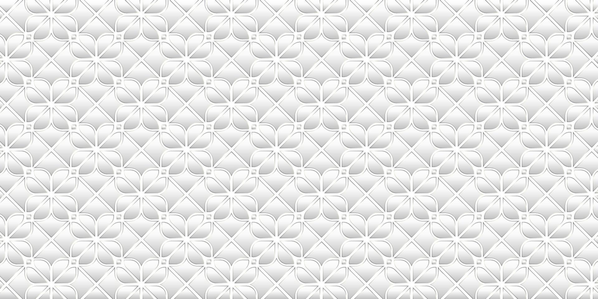 Geometric pattern design modern luxury of floral  background vector