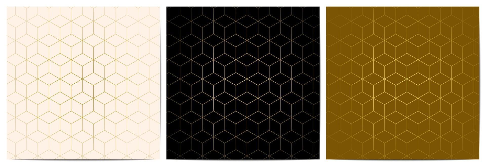 Geometric pattern with golden lines luxury background 3185395 Vector ...