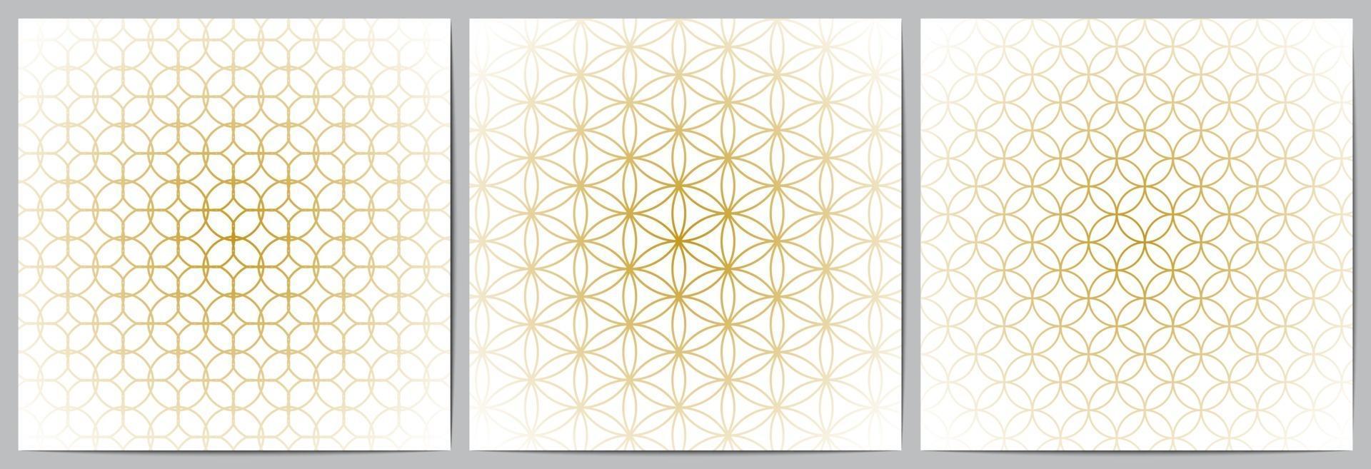 Geometric pattern circle overlapping on white background 3185408 Vector ...