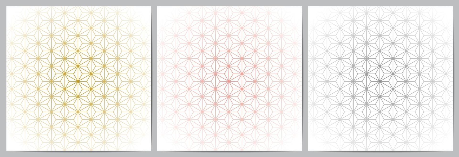Geometric pattern luxury with lines polygonal shape white background vector