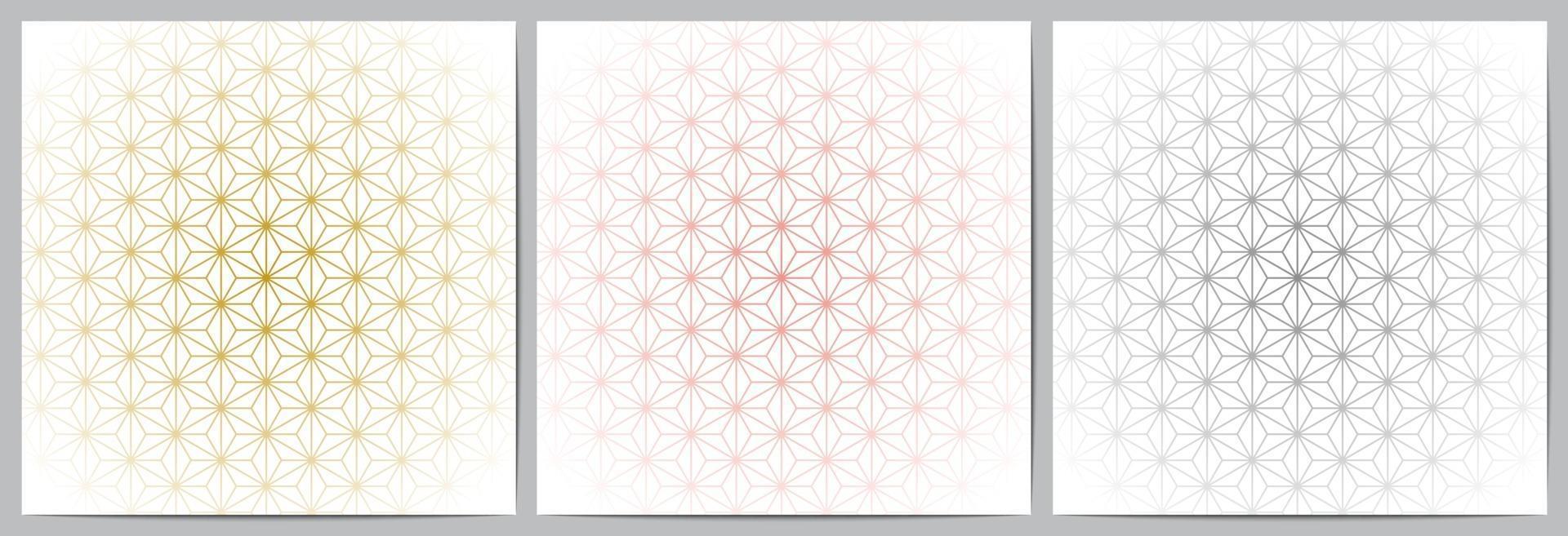 Geometric pattern luxury with lines polygonal shape white background vector