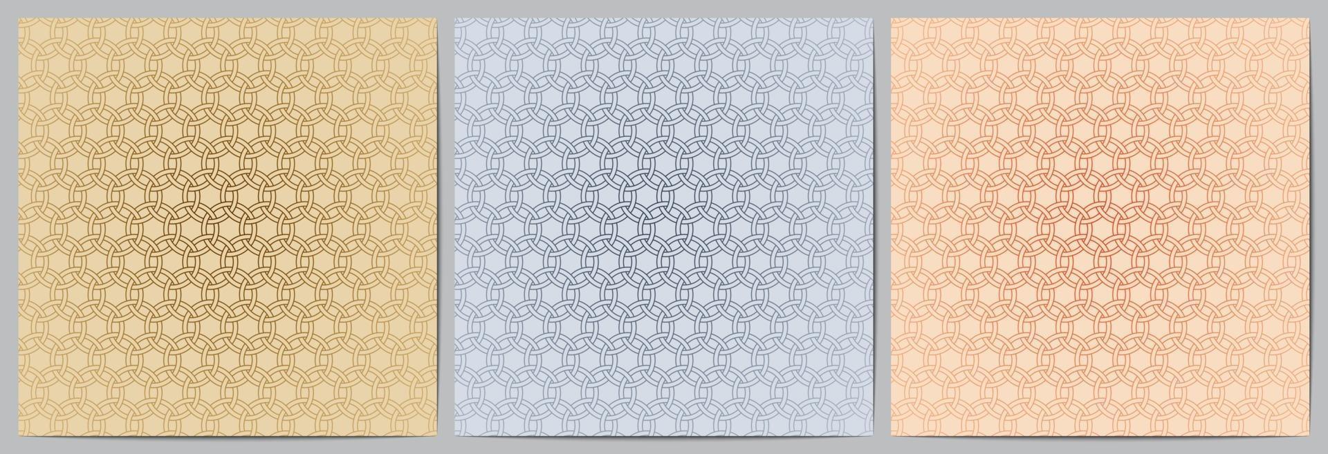 Geometric pattern modern background with circle overlapping vector