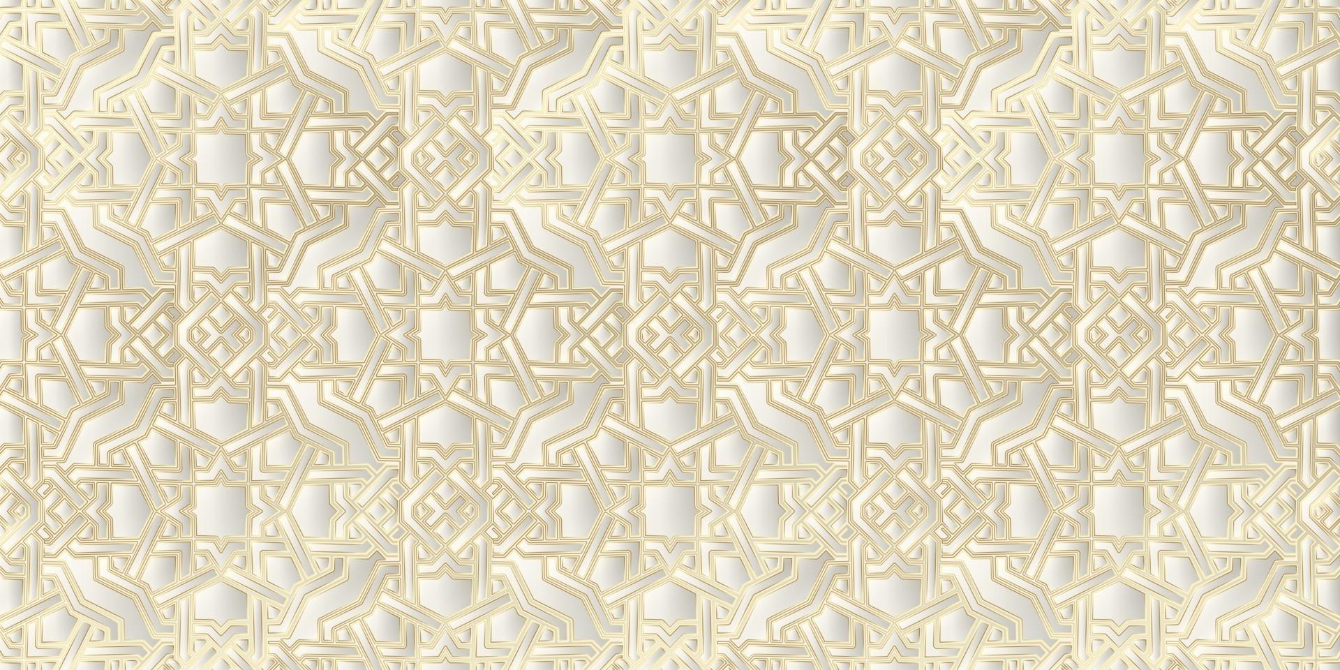Geometric pattern gold background vintage art deco vector