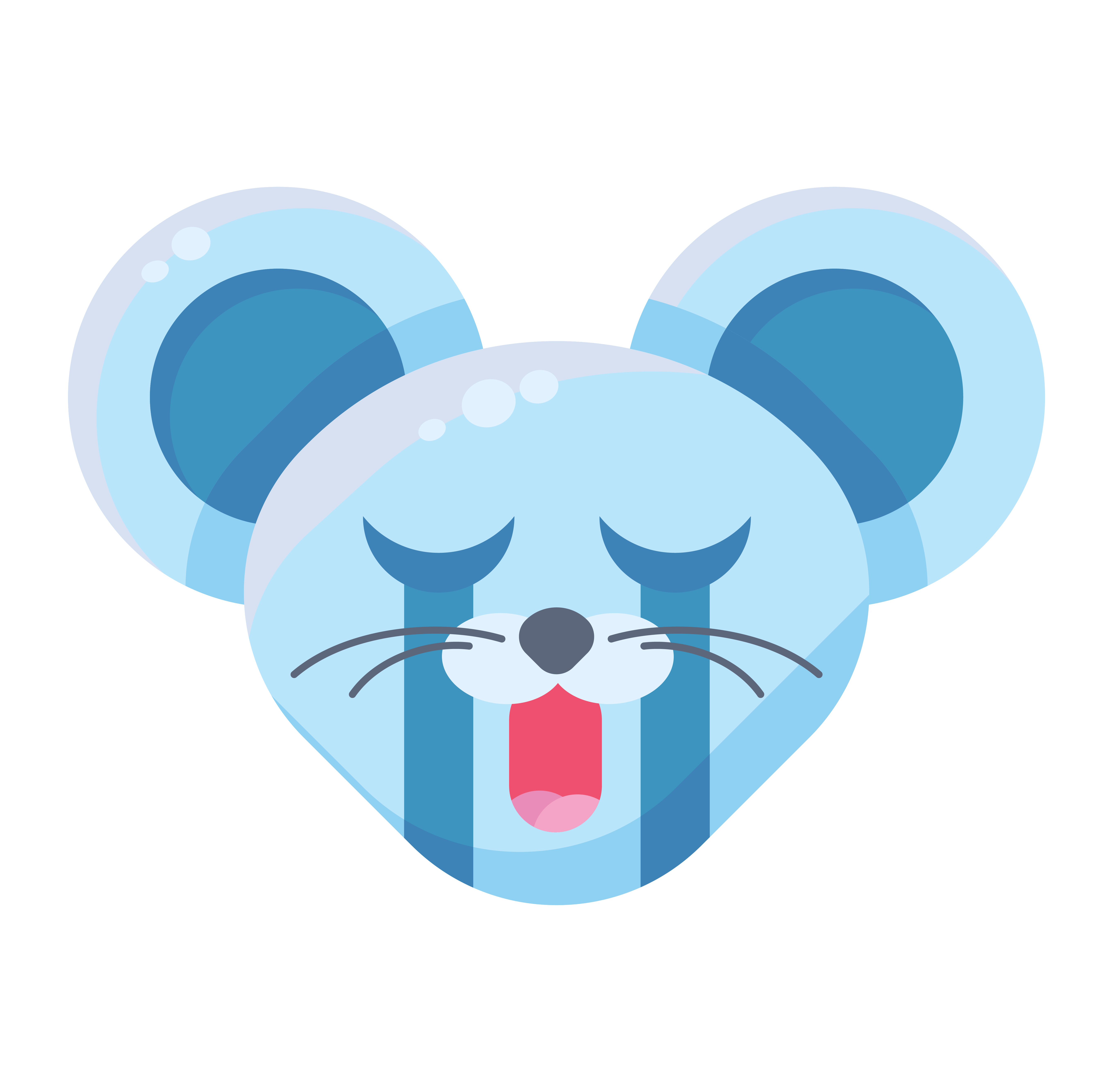 Emoji Cute Funny Animal Mouse Crying Expression 3185682 Vect