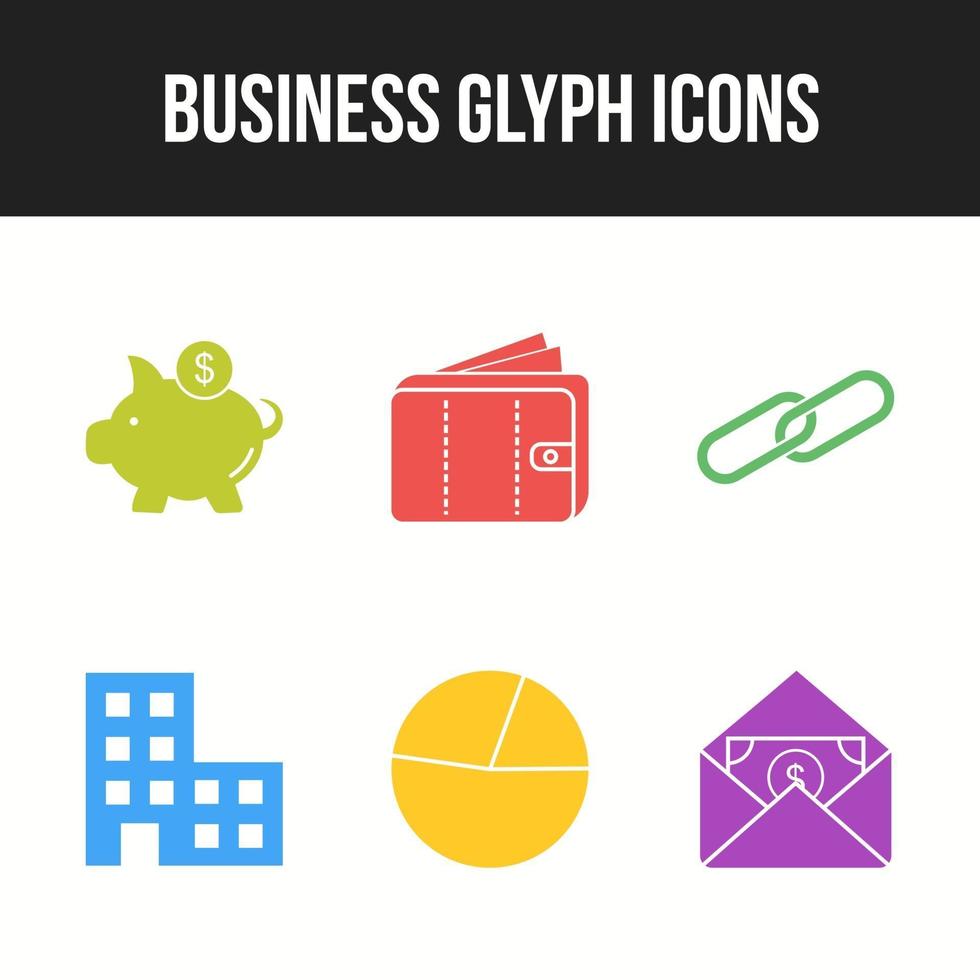 Unique Business vector icon set for commercial use