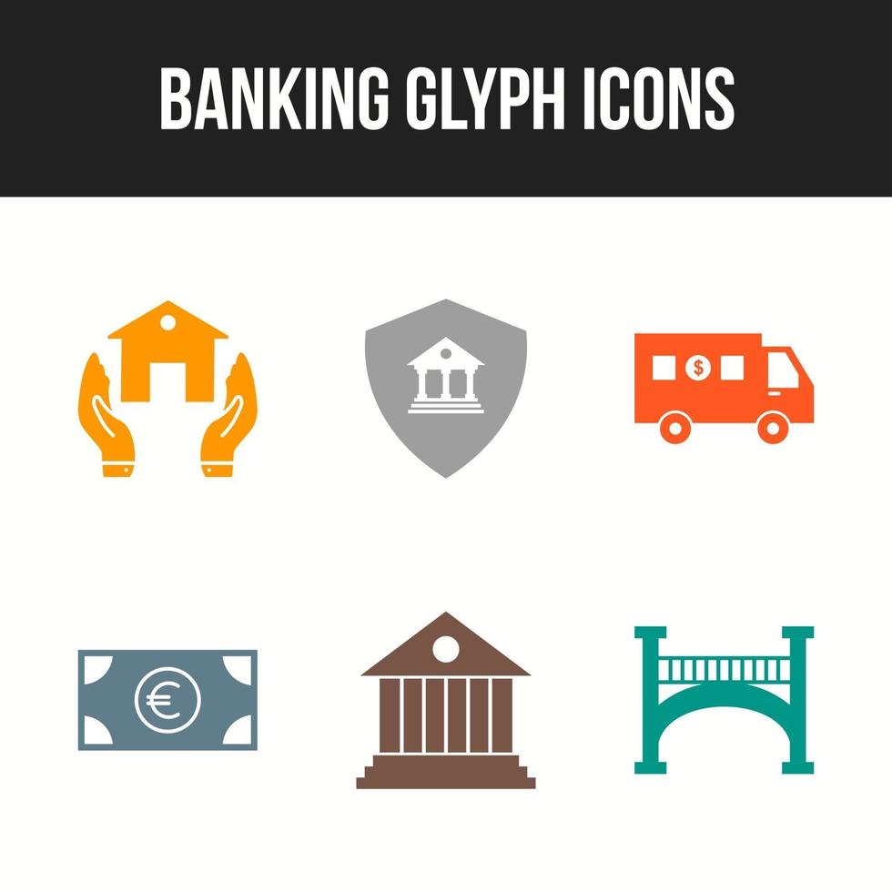 Unique Banking icons for personal and commercial use vector