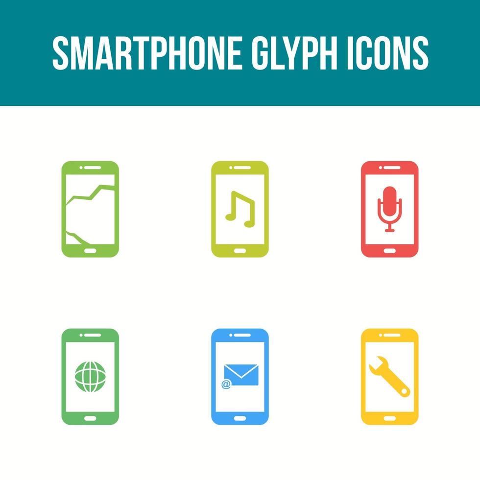 Mobile Apps Vector Icon Set