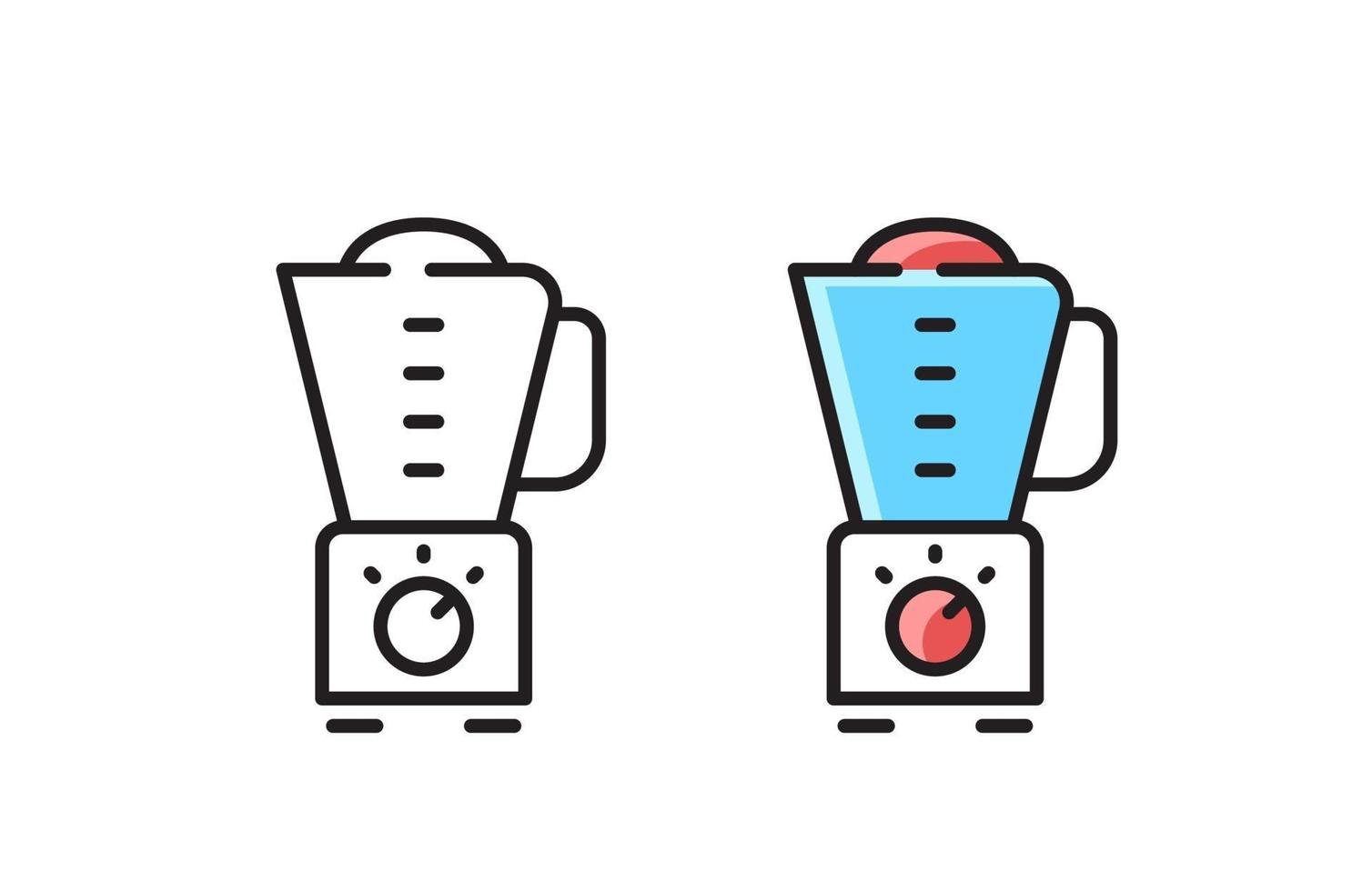 Food Processor - linear icon. Simple line vector symbol.