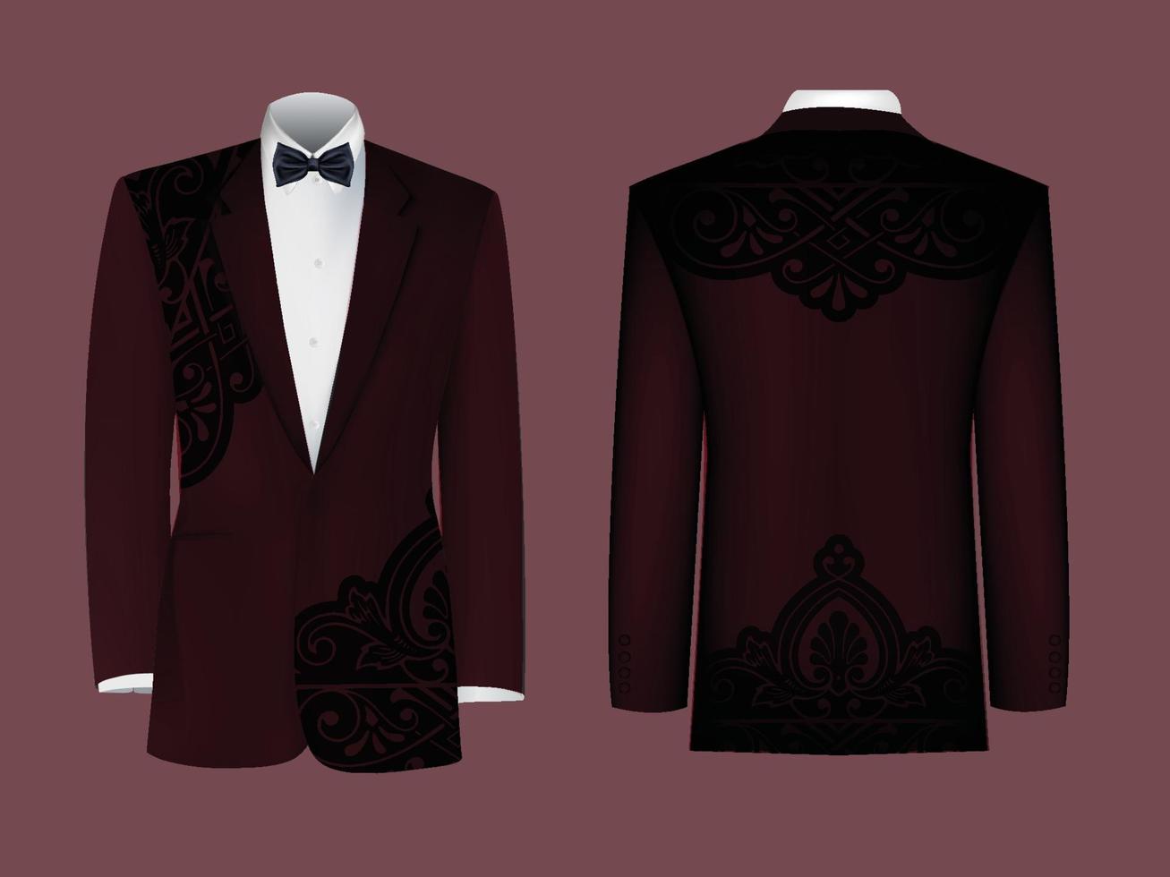 diseños de blazer decorativos vector