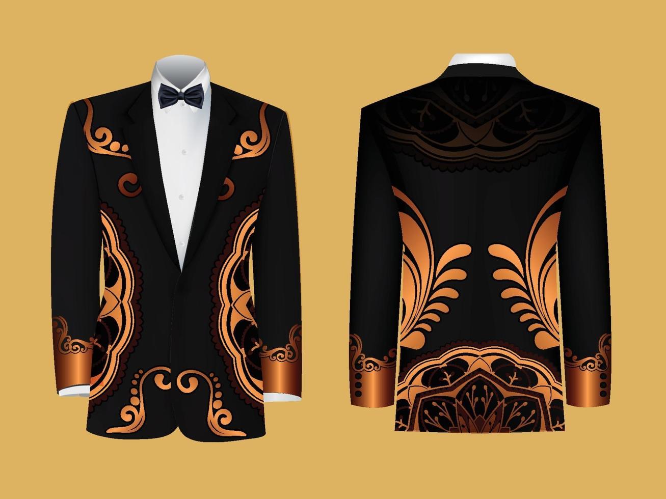 diseños de blazer decorativos vector