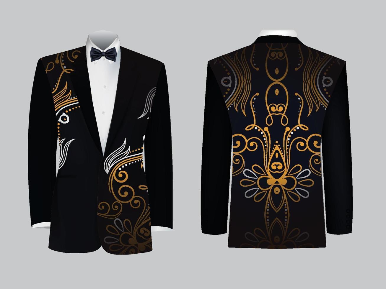 Decorative Blazer designs vector