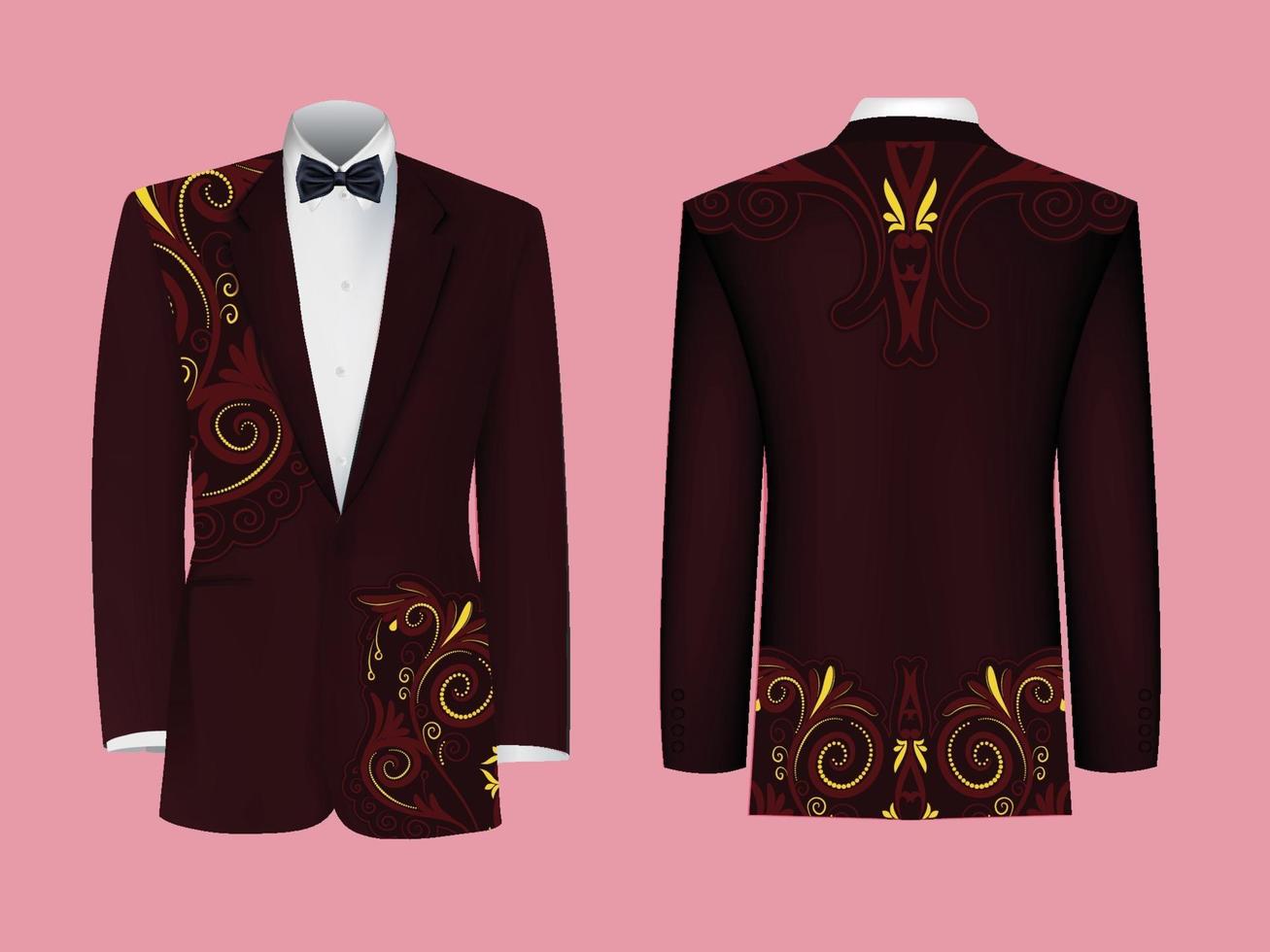 diseños de blazer decorativos vector