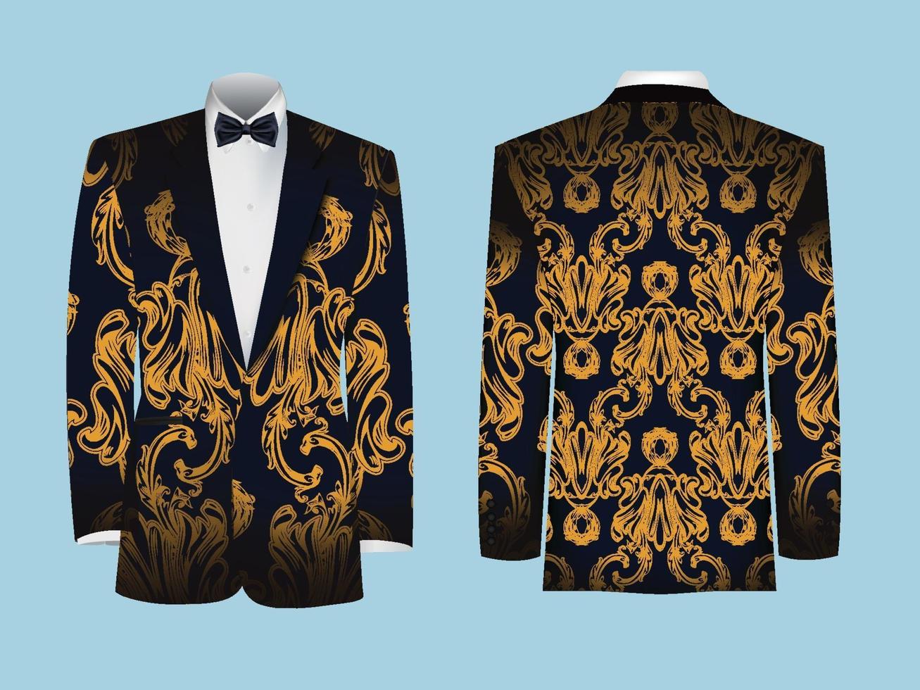 diseños de blazer decorativos vector