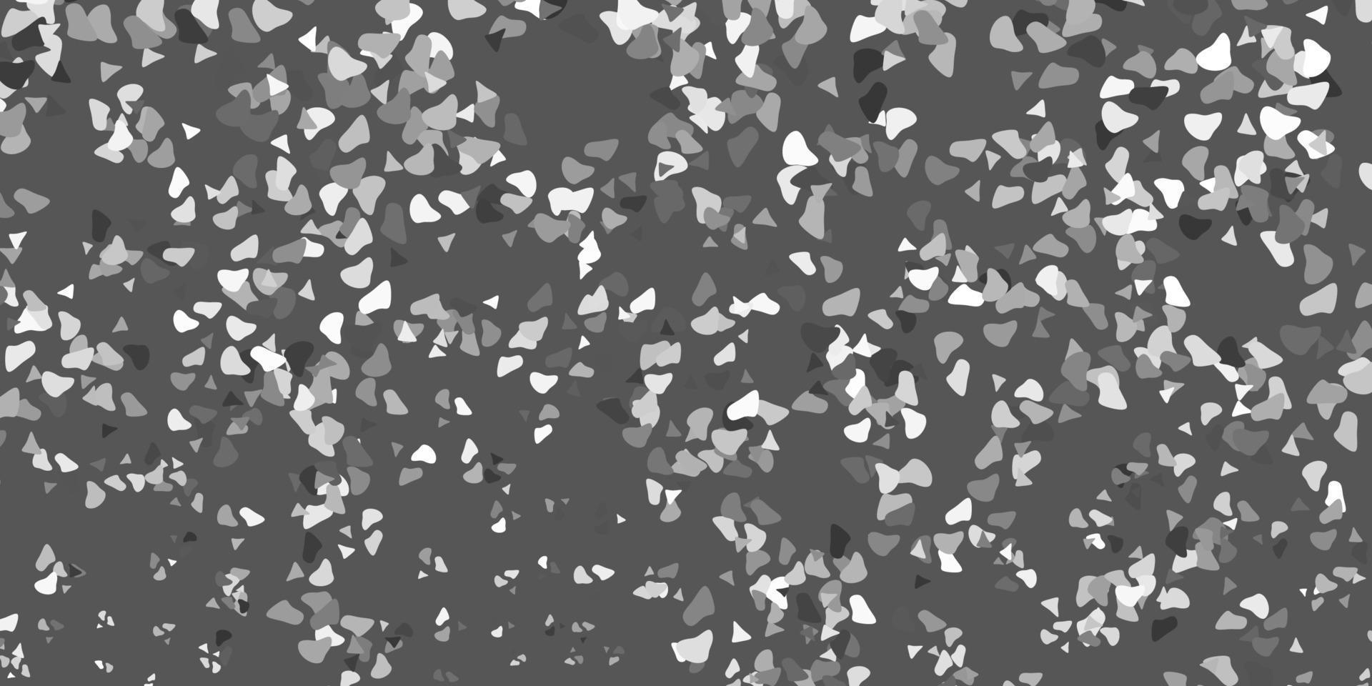 Light gray vector texture with memphis shapes.