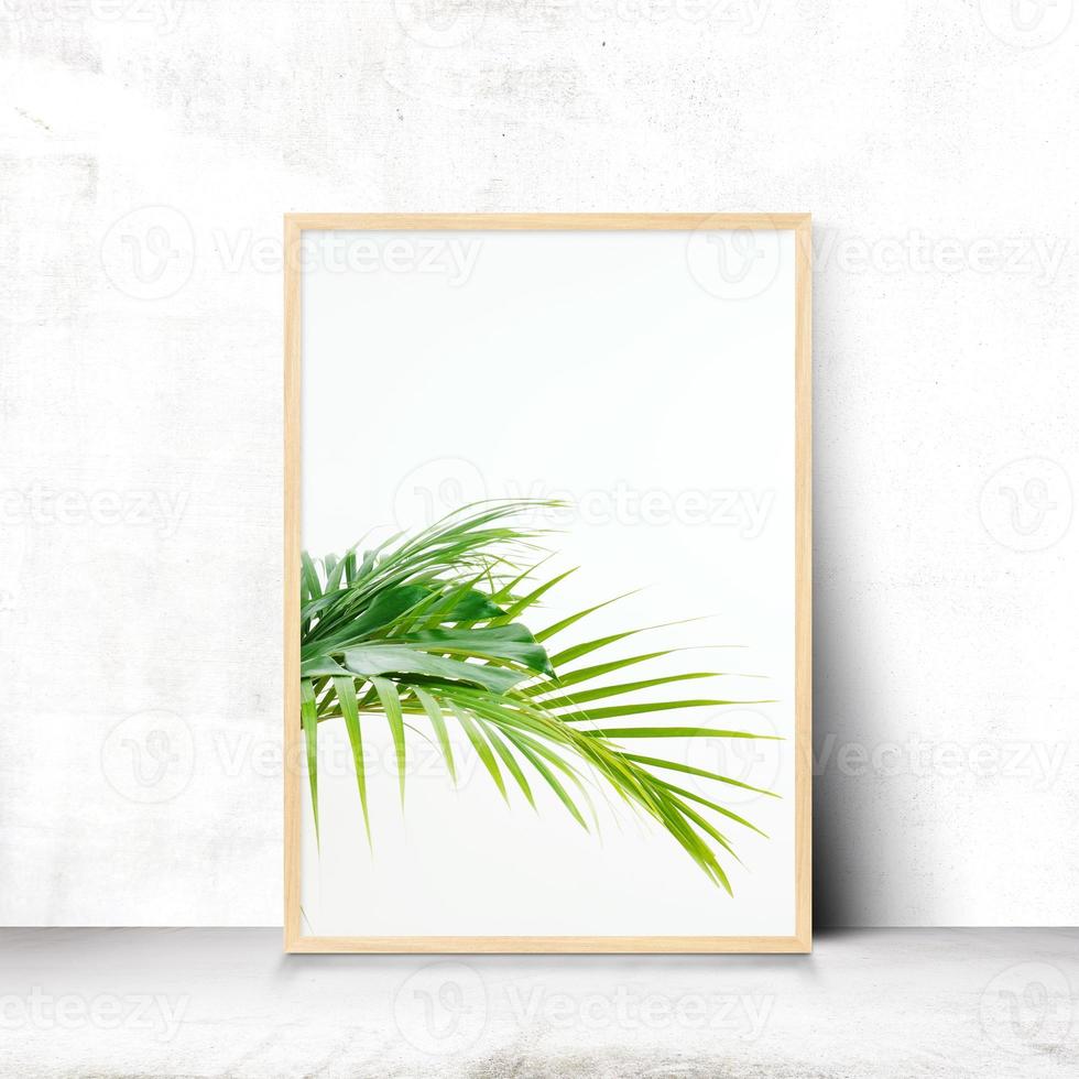 Summer frame and free space for text, summer background photo