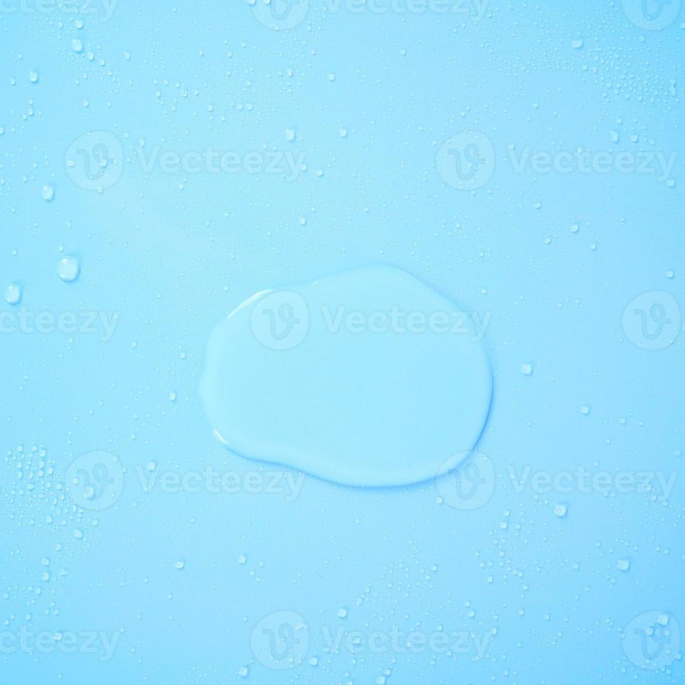 Transparent water droplets, clean bubbles photo