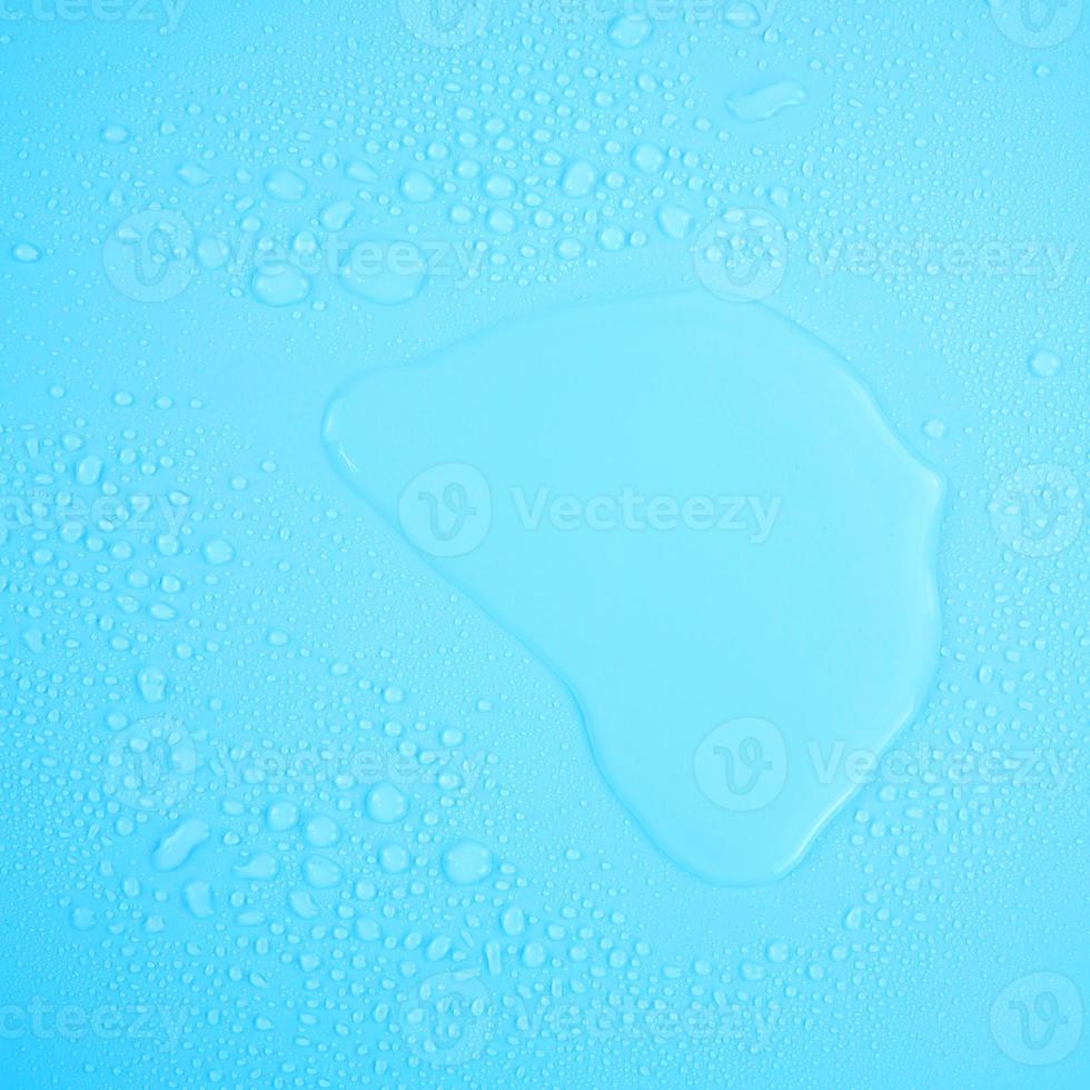 Transparent water droplets, clean bubbles photo