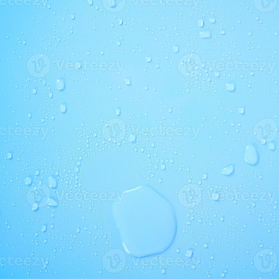 Transparent water droplets, clean bubbles photo