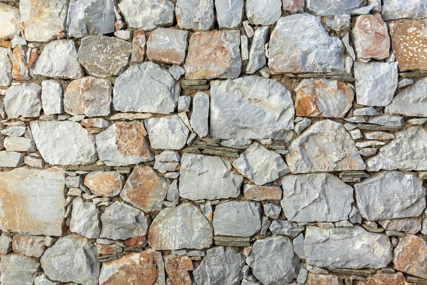 Stone wall fence rustic texture background close-up. photo