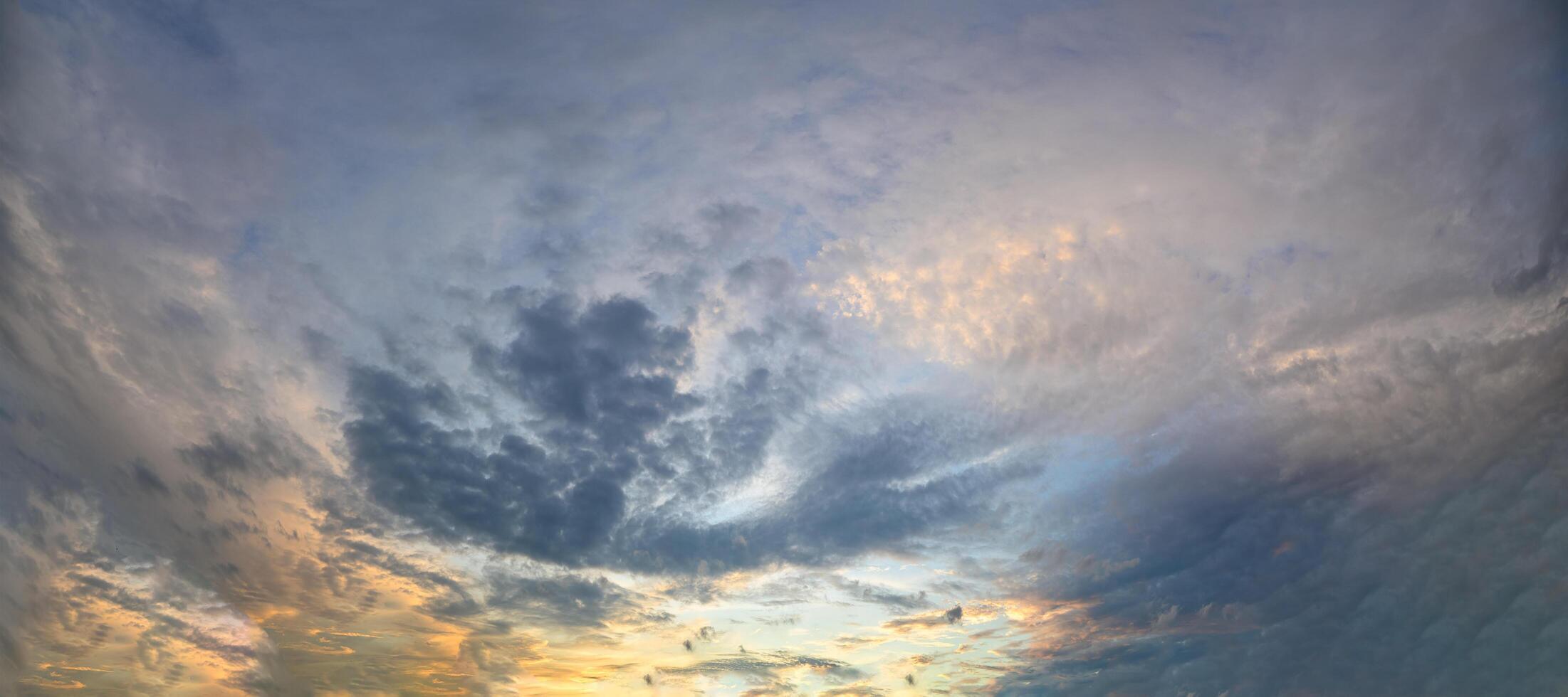 evening sky and clouds photo