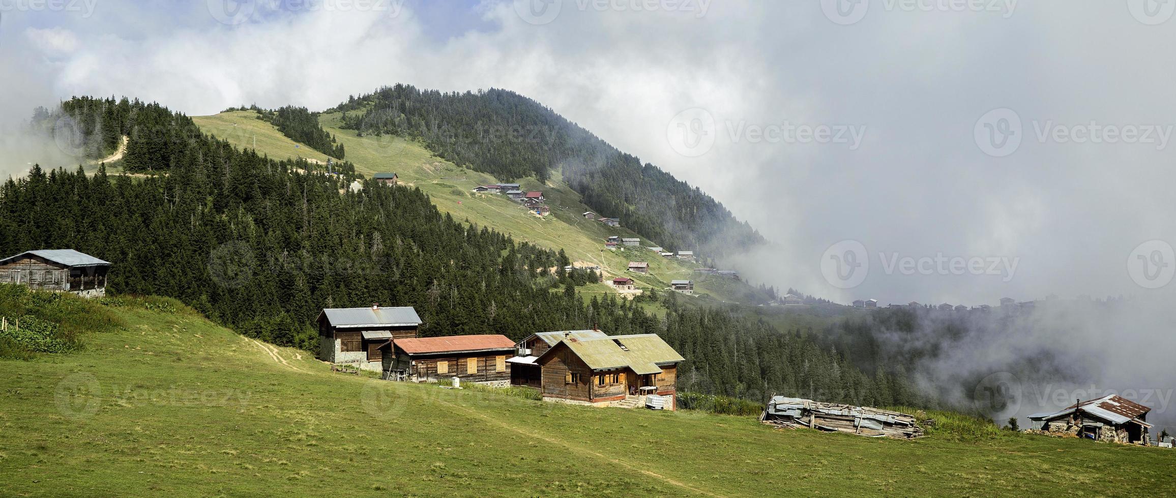 meseta de sal, rize, pavo, vista de la montaña, paisaje natural foto