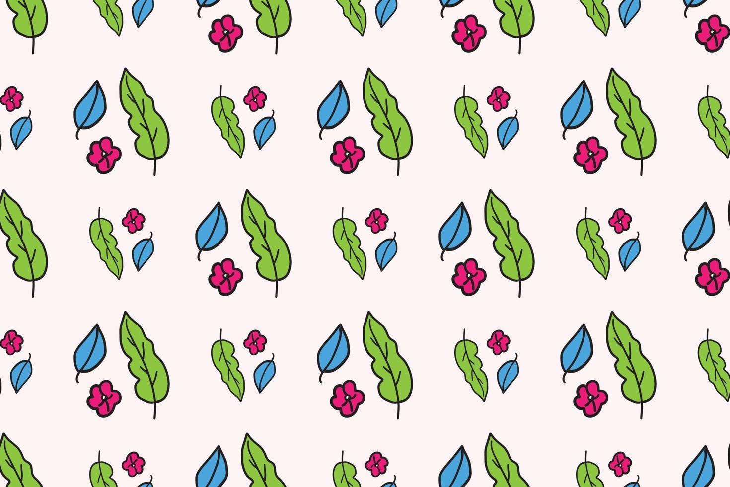 Seamless Floral Pattern Elements vector