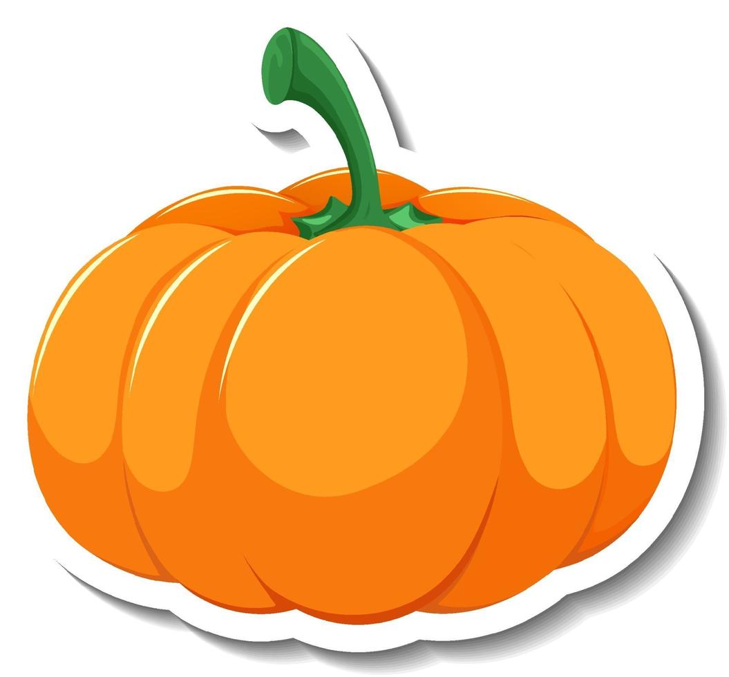 Isolated pumpkin cartoon sticker 3188045 Vector Art at Vecteezy