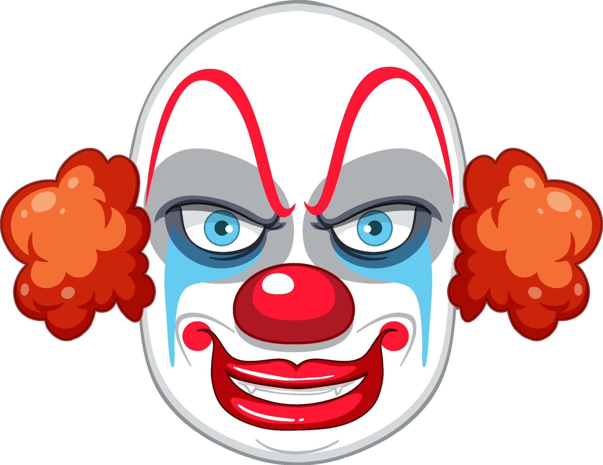Clown Face Vector Art, Icons, and Graphics for Free Download