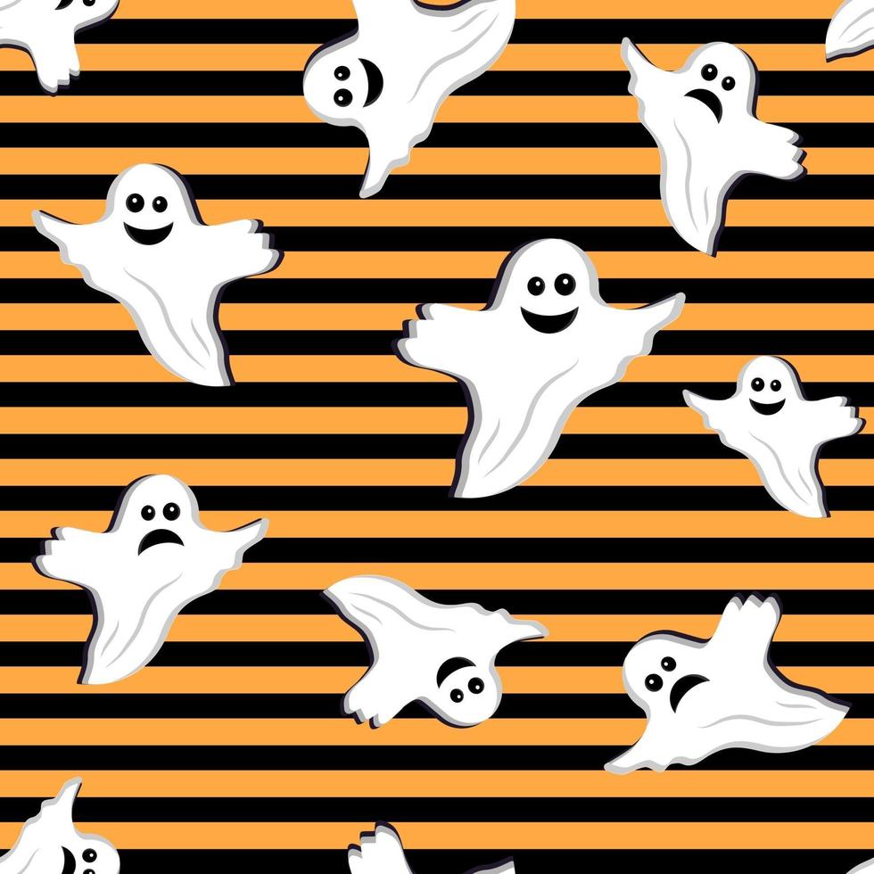 patrón de fantasma de halloween, ilustración vectorial vector